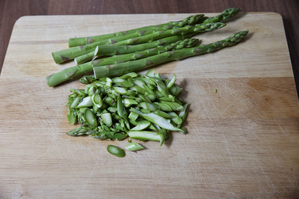 Frittata asparagi asparagus cipolle white onion