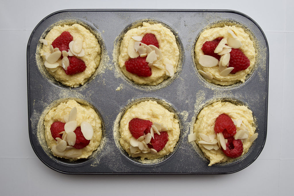 Frangipane with raspberries