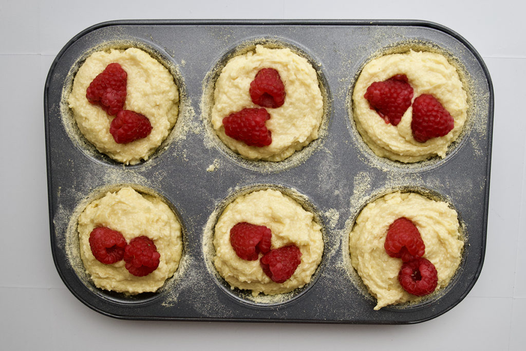 Frangipane with raspberries